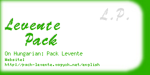 levente pack business card